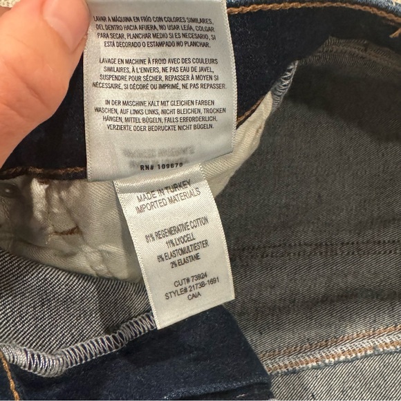 Citizens Of Humanity Caia High Rise Straight Leg Jeans Regency Dark Wash Size 28 - Picture 12 of 14